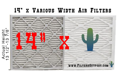Filter size 14x inches high