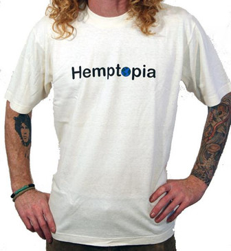 Hemptopia Heavyweight World Logo Hemp T-Shirt