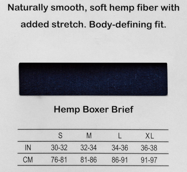 men's hemp boxer brief back details