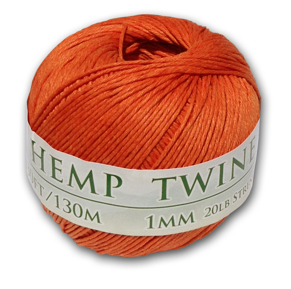Orange Hemp Twine