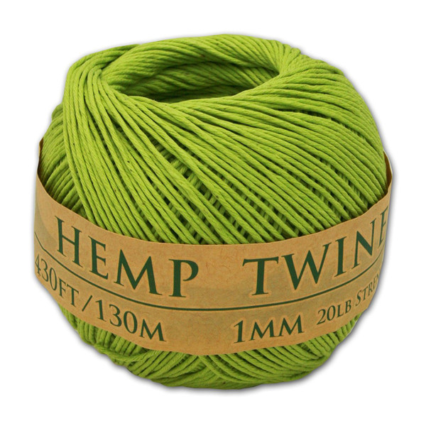lime green hemp twine