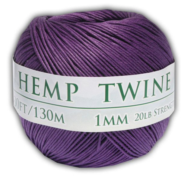 Purple hemp twine