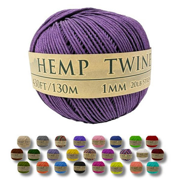 Hemptopia Purple Hemp Twine 