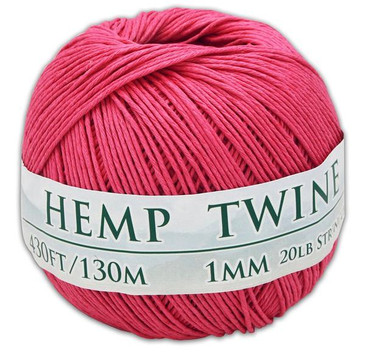 Hemptopia Pink Hemp Twine