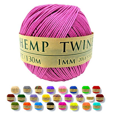 Hemptopia Pink Hemp Twine 
