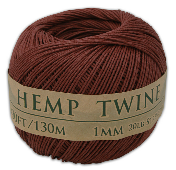 brown hemp twine ball 1mm