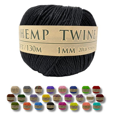 Hemptopia Black Hemp Twine 