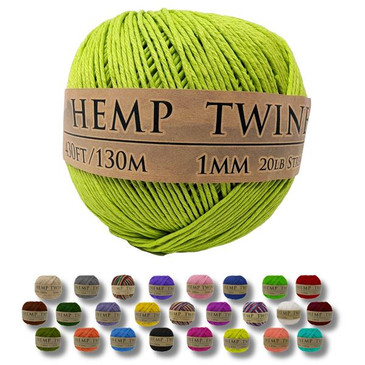 Hemptopia Lime Green Hemp Twine 