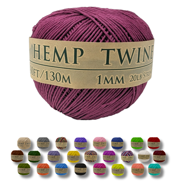 Magenta Hemp Twine