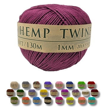 Hemptopia Magenta Hemp Twine 