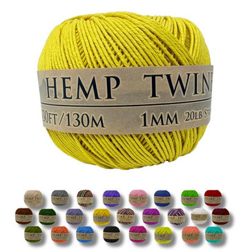 Hemptopia Yellow Hemp Twine 