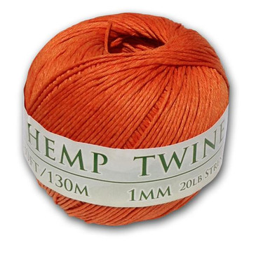 Hemptopia Orange Hemp Twine