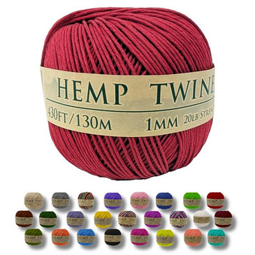 Hemptopia Red Hemp Twine 