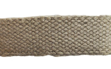 Hemptopia 1" Natural Canvas Hemp Webbing - By The Yard