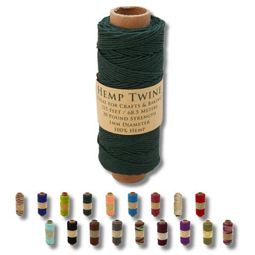 Hemptopia Hunter Green Hemp Twine Spool 