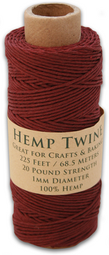 Bourbon Red Hemp Twine Spool