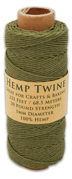 Hemptopia Truly Olive Hemp Twine Spool