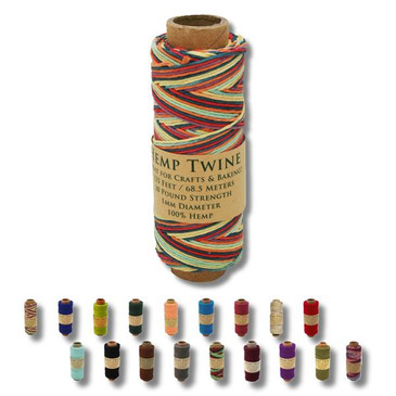 Hemptopia Rainbow Variegated Hemp Twine Spool 