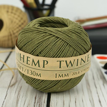 Hemptopia Truly Olive Hemp Twine 