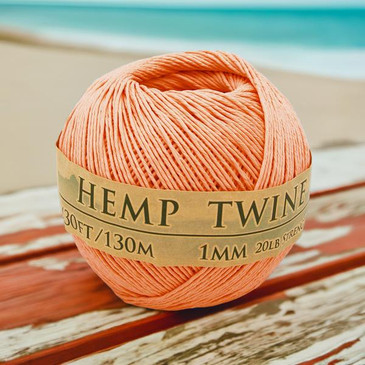 Hemptopia Tropical Coral Hemp Twine 