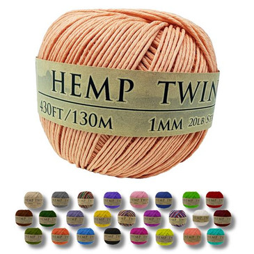 Hemptopia Tropical Coral Hemp Twine 