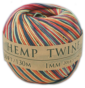 Hemptopia Rainbow Variegated Hemp Twine