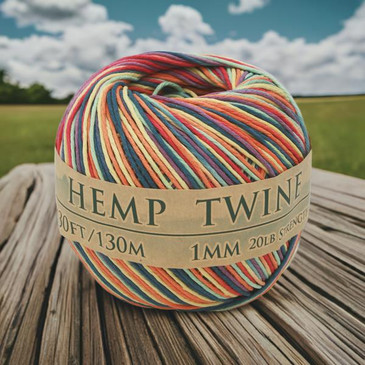 Hemptopia Rainbow Variegated Hemp Twine 