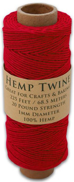Hemptopia Red Hemp Twine Spool
