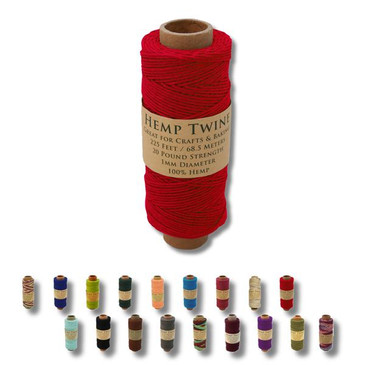 Hemptopia Red Hemp Twine Spool 