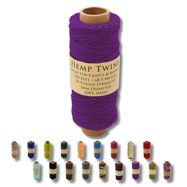 Purple Hemp Twine Spool