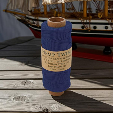 Hemptopia Navy Blue Hemp Twine Spool 