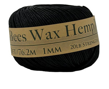  Hemptopia Black Bee's Wax Hemp Wick Twine 