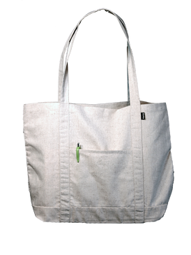 Hemp Tote Bag - The Grocer - Side Pocket