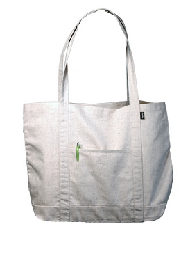 Hemp Tote Bag - The Grocer - Side Pocket