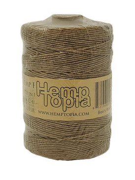 Hemptopia Bee's Wax Hemp Twine Wick (700ft spool)