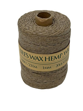 Hemptopia Bee's Wax Hemp Twine Wick (700ft spool) 