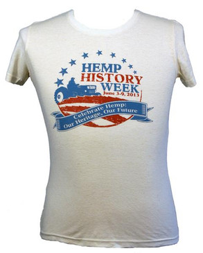 Hemptopia Women's Hemp History Week T-Shirt Free Shipping