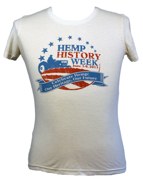 Womens Hemp History Week T-Shirt - Front