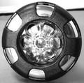 12614 JET,  POLY STORM,  LED,  MASSAGE,  BLACK/SS TRIM,  6-SPOKE ESC