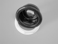 10761 DRAIN,  NICHE,  WITH NUT,  BLACK