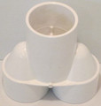 12737 FITTINGS PVC, Wye Manifold,  WATERW, 2-1/2inS x 2-1/2inS x 2-1/2inS