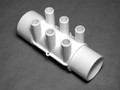 10531 Manifold PVC, Water,  WATERW,  2in S x 2in Spg x (6) 3/4in SB Ports