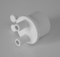 11406 Manifold PVC, Air,  WATERW, 1inSpg x (2) 3/8inSB Ports