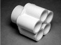 10844 Manifold PVC, Water,  WATERW, 1inS x (5) 1/2inS Ports