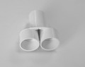 12202 FITTING PVC,  Wye Manifold,  WATERW,  2in S x 2inS x 2inS