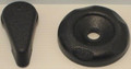 14933 KNOB, DIVERTER VALVE, 2 IN, BLACK, 5 SCALLOP WITH TEAR DROP HANDLE