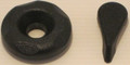 14931 KNOB, VALVE, 100% SHUT OFF, BLACK, 5 SCALLOP WITH TEAR DROP HANDLE