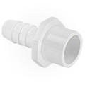 15297 FITTINGS PVC,  Barbed Adapter,  WATERW,  3/4inRB x 3/4in S/1in Spg