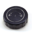15734 KNOB, DIVERTER VALVE, 2 IN, #2, CLASSIC STYLE, CLEAR-BLACK