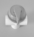 10718 DIVERTER VALVE,  TOP MOUNT,  1 in,  GRAY